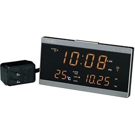 SEIKO CLOCK (セイコークロック) 目覚し時計 電波時計 LED デジタル表示 DL203N