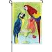 Tropical Exotic Birds Party Parrots Margarita Garden Flag