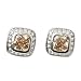 Topaz Cubic Zurconia and Clear Crystal Earrings Fashion Jewelry