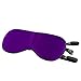 Allstarry Pure Silk Sleep Eye Mask for Travel, Shift Work, Meditation - One Size & Unisex, Purple