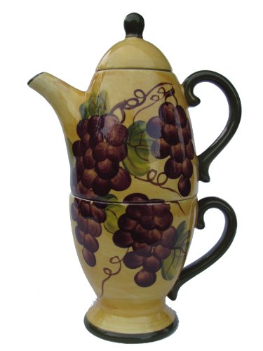 New Tuscany Grape Teapot Tea For One New Tuscany Grape Teapot Tea For One
