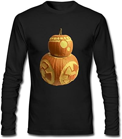 Moxier Personalized Star Wars BB-8 Spoof Long T Shirts for Mens Black M