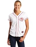 MLB Women's Cincinnati Reds Jay Bruce White Home Short Sleeve 5 Button Synthetic Replica Baseball Jersey  (White, XX-Large)