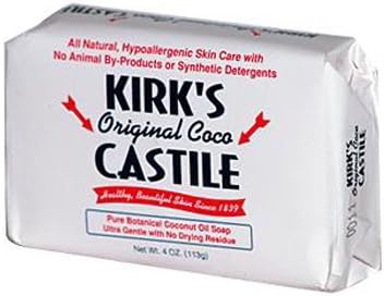 New - Kirk's Natural Castile Soap Original - 4 oz Each / Pack of 3