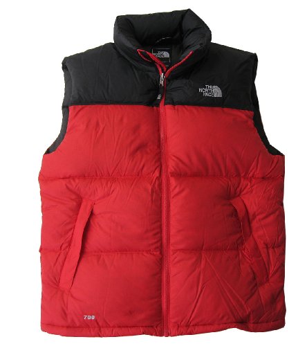 THE NORTH FACE(ザ・ノースフェイス) Men's Nuptse Vest Red 【並行輸入品】