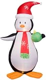 Gemmy 1016410 Airblown Inflatable - Penguin with Ornament