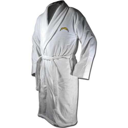 McArthur San Diego Chargers Team Logo Embroidered Bath Robe One Size Fits Most