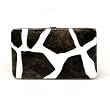 Giraffe Pattern Flat Wallet w/Checkbook Holder Clutch