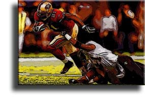 Completely Handpainted American Football Sport Painting, Custom Order FL4347, Oil on Canvas, with Option to Paint Jerry, Brett & Co. from Any Other Favorite Photograph or Picture, Unframed, Size 20