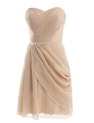 Sweetheart Chiffon Asymmetric Short Evening Dress/Bridesmaid Dress/Prom Dress 