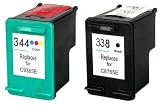Zoom Produkt-Bild: Druckerpatronen kompatibel f&uuml;r HP 338 + 344 Deskjet 460c 460cb 460wbt 5740 5745 5940 6520 6540 6540d 6620 6840 9800 9800d Officejet 6205 6210 6215 7210 7310 7410 Photosmart 325 335 375 385 422 428 475 2575 2610 2710 8050 7850 8150 8450 PSC 1610 2350 2355