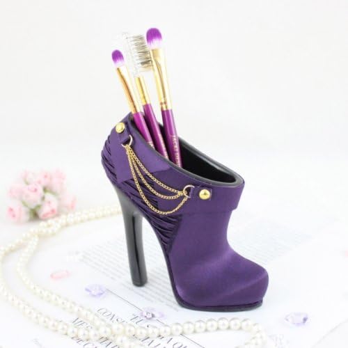 Vintage Allure Booth Brush/Pen Holder-JGS33087- Dimensions: 5 X 2 X 5 (purple)