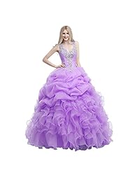 V-neck Spaghetti Strap Tiered  Pleated Organza/Satin Pageant Dress/Prom Dress/Quinceanera Dress/Party Dress  With Rhinestones
