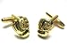 Gold Baseball Glove Mitt Cufflinks w/ Gift Box