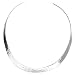 Sterling Silver Thick Hammered Graduated Collar - Artisan Handcrafted in Mexico