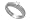 14K White Gold Hand-Crafted Matte-Finish Textured Band, Enhanced with a Solitaire Prong Set Diamond., 0.00