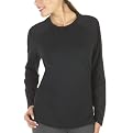 Cuddle Duds Black Active Crew Thermal Shirt - M