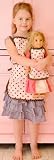 Girl & Doll Pink Polka Dot Aprons