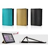 Samsung Galaxy Tab 10.1 7500 7510 Smart Cover Stand Case, Luxury PU + Multiple Angle - Blue