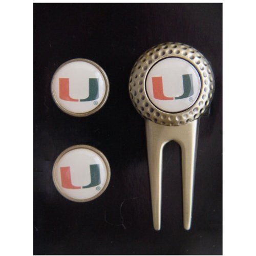 Miami Hurricanes Divot Golf Ball Marker Set