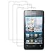 3x kwmobile screen protector for Huawei Ascend Y300 CRYSTAL CLEAR - premium quality