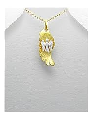 Angel Wings Pendant Necklace In 92.5 Sterling Silver