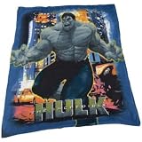 The Incredible Hulk Blanket - Plush Fuzzy Soft Microfiber Junior Size Throw 50" X 60" - Baby, Infant, Toddler and Adults!