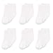 Touched by Nature Baby Organic Cotton Socks, White 6Pk, 12-24 Months