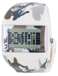 o.d.m. Unisex DD99B-26 Mysterious V Series White Camouflage Programmable Digital Watch