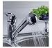 Single Handle Low Arc Pull Out Kitchen Sink Faucet with Two Spray Model, Chrome