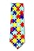 Wild Ties Autism Awareness Yellow Microfiber Tie