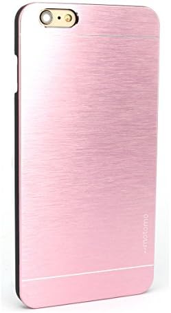 Generic Elegant Pure Color Aluminium Alloy Style Armor Soft-interior Scratch Protection Metal Case Fit for Iphone 6 Plus(5.5 Inch) (Metallic Pink for Iphone6 Plus)