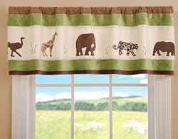 Bean Sprout Silhouette Safari Valance
