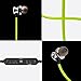 Bluetooth Headphones, V4.0 Wireless Stereo Bluetooth Earphones [Magnet Attraction] Sport Headset In-Ear Noise Cancelling Headphone Earbuds for Gym Running -Sweatproof, Microphone (Green)
