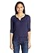 Lucky Brand Women's Mixed-Fabric Peasant Top