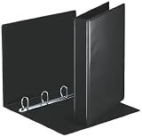 Produkt-Bild: Leitz 49717 Ringbuch Pr&auml;sentation, mit Taschen, A4, PP, 4 Ringe, 30 mm, schwarz
