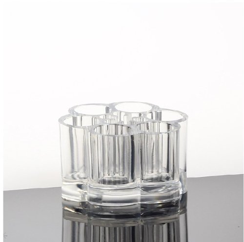 SDBING Makeup Brush Cosmetic Holder Organizer - Flower Shaped + High Quality Cleaning Cloths