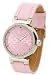 Golddigga Stone Set Watch Oversize Round Pink