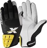 XPROTEX Men's Black/Black DINGR Protective Gloves - Large - Specialty Softball Batting Gloves