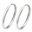 Sterling Silver Big Hoop Earrings
