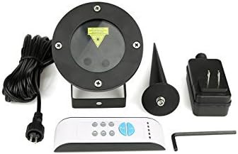 Laser Christmas Lights Outdoor W/ Remote/Timer By EpicLasers | Red & Green Stars Projector For Christmas , 4th Of July , New Years & More W/ Our Landscape / Garden / Party Spotlights