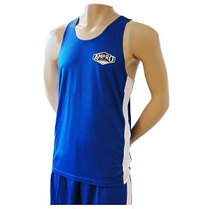 Ampro Boxing Vest And Short Set Blue Large