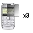 EMPIRE 3 Pack of Reusable LCD Screen Protectors for Nokia E71, E71X [EMPIRE Packaging]