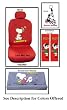 Snoopy Dancing Plus Package 4 - Red Accessories Seat Covers