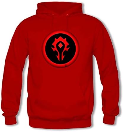 KOBB Fashion Kids Warcraft classic Cotton Hoodie Sweatshirt Medium/7Y-8Y Red