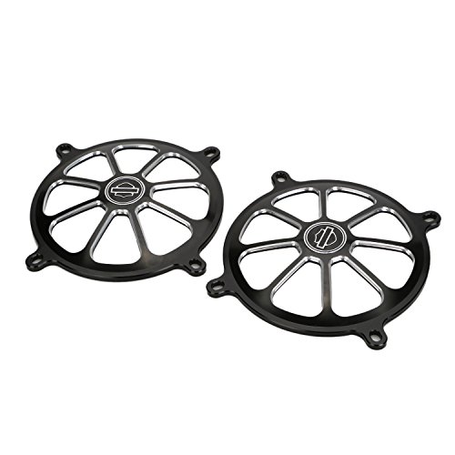 OSAN Black CNC Audio Fairing Mount Speaker Grill Cover For Harley Touring Glide Trike