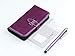 iPhone 5S Case, ULAK High-grade of Leather Wallet Case for iPhone 5S 5 5G, Durable Folder Genuine Leather Cover Built-in Card Slot Premium Case with Screen Protector and Stylus(Purple)