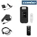 Solid Black Rubberized Snap On Crystal Case with Clip + Rapid Car Charger + Home Travel Charger + Clear Durable Reusable LCD Screen Protector + USB Data Cable for T-Mobile RIM BlackBerry Pearl Flip 8220 Smartphone