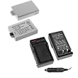 Lithium-Ion Battery + Battery Charger with Car Adapter for Canon Digital SLR EOS Rebel XS / EOS Rebel T1i / EOS Rebel XSi ~ Bargaincell