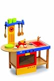 Role Play Toys : Wooden play kitchen Cooker and Sink